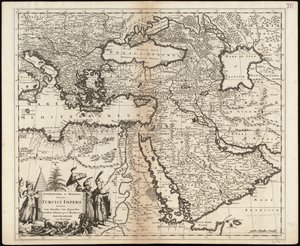 Den mest exakta och största kartan över hela det turkiska imperiet med alla dess länder